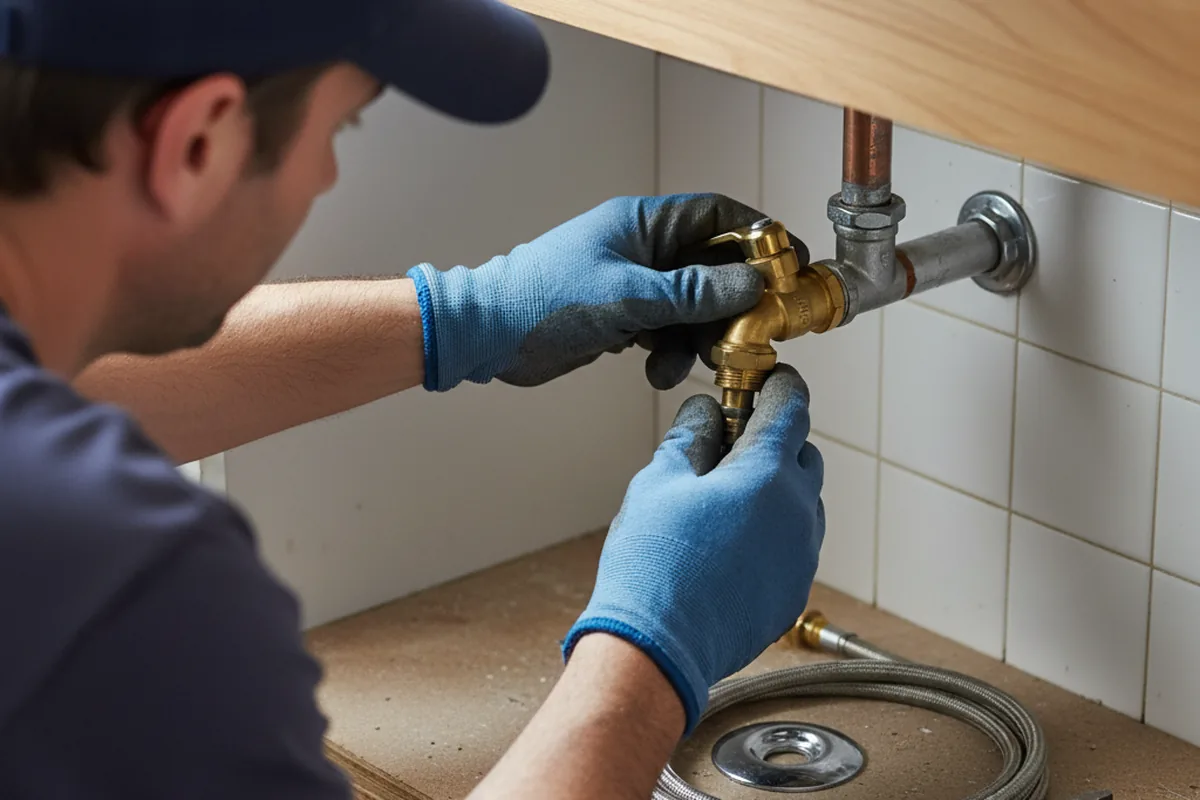 Shutoff valve and fitting work during Faucet and Fixture Repair in Smartsville